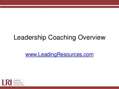 Five Types of Leadership Coaching