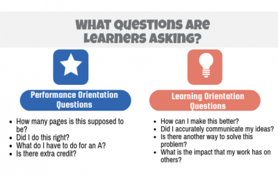 Creating a Learning Orientation Versus a Performance Orientation