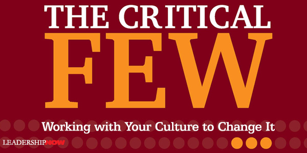 The Critical Few: Working with Your Culture to Change It